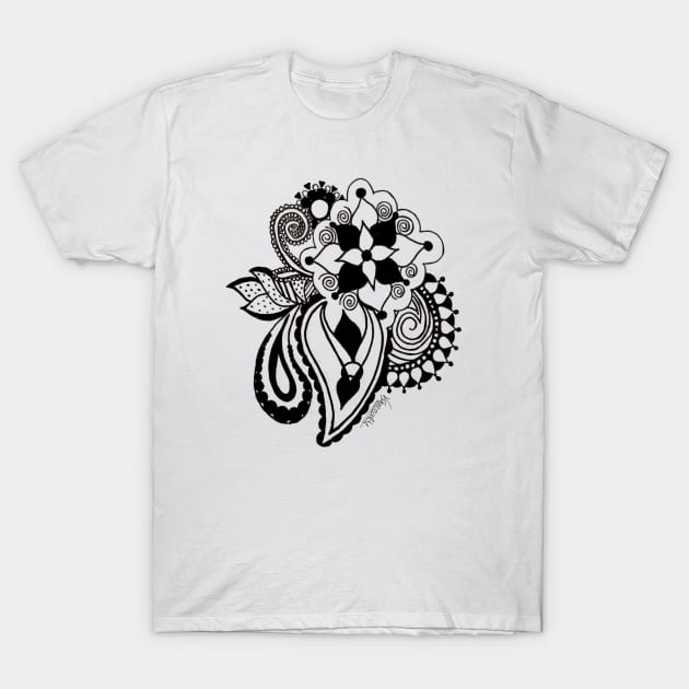 Floral Design T-Shirt by Entropic Designs